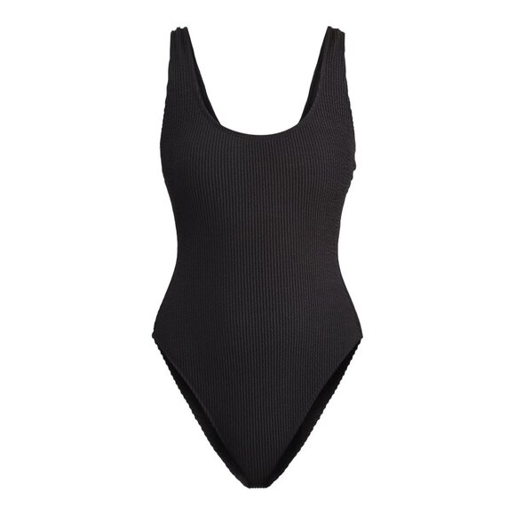 Women's Cheeky Herringbone Crinkle One Piece Swimsuit - Picture 1 of 2